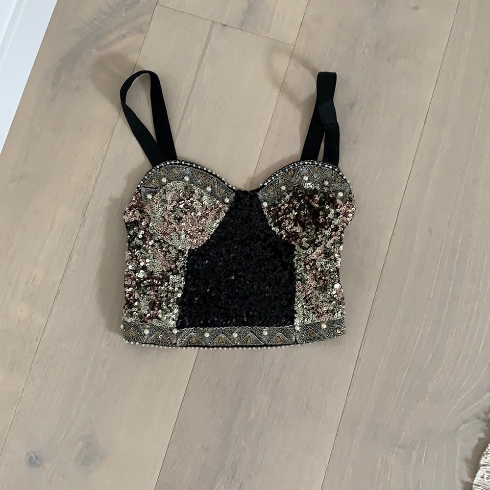 Zara Beaded Top